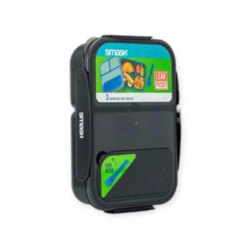 Picture of SMASH LUNCHBOX 3 COMPARTMENT 1.6LTR BLACK